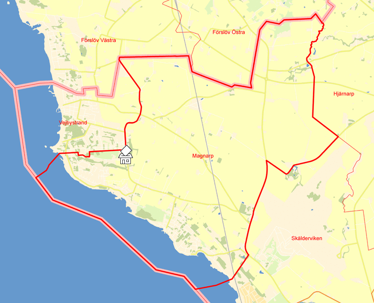 Karta över Magnarp