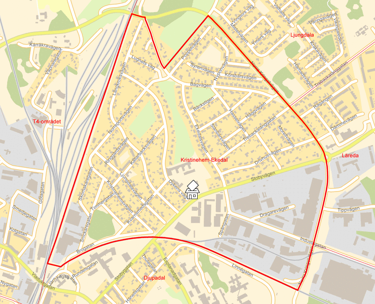 Karta över Kristinehem-Ekedal