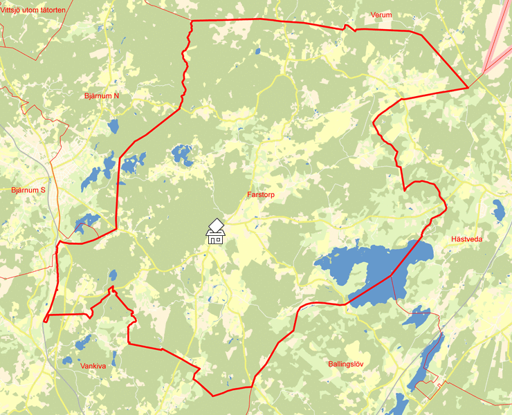 Karta över Farstorp