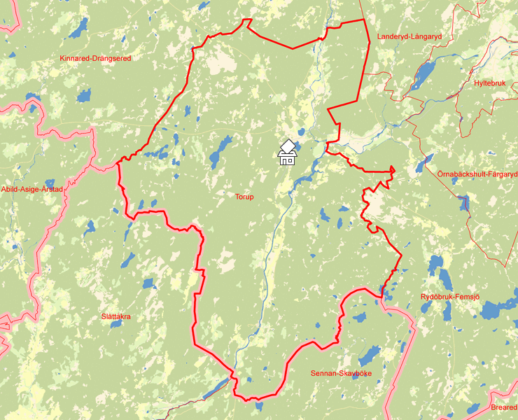 Karta över Torup