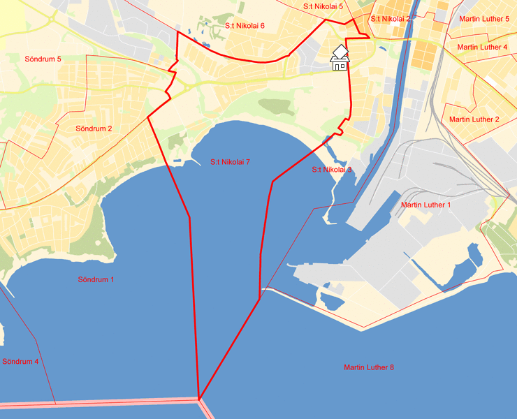 Karta över S:t Nikolai 7