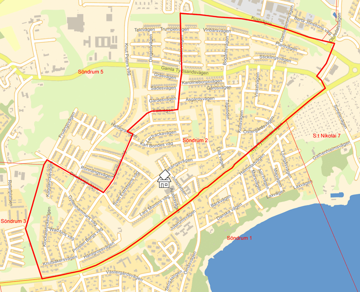 Karta över Söndrum 2