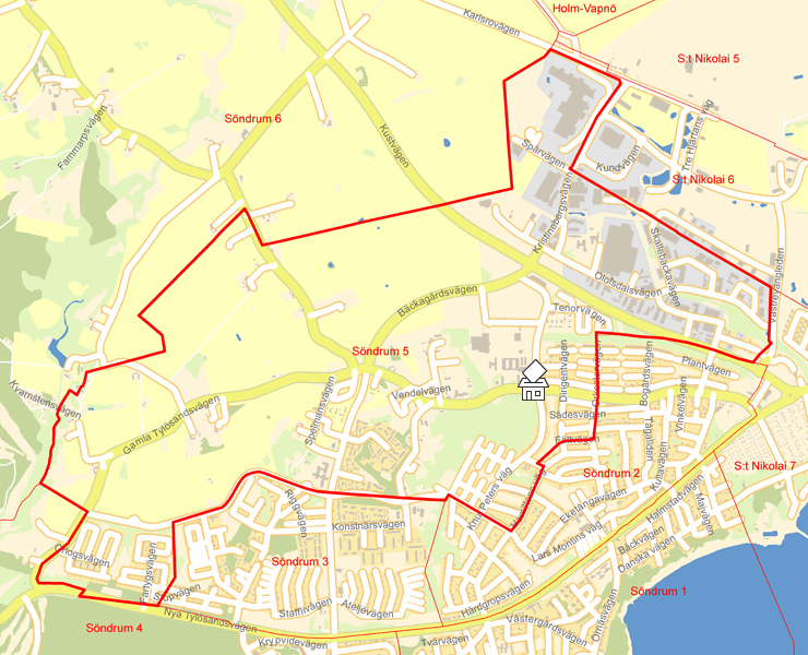 Karta över Söndrum 5