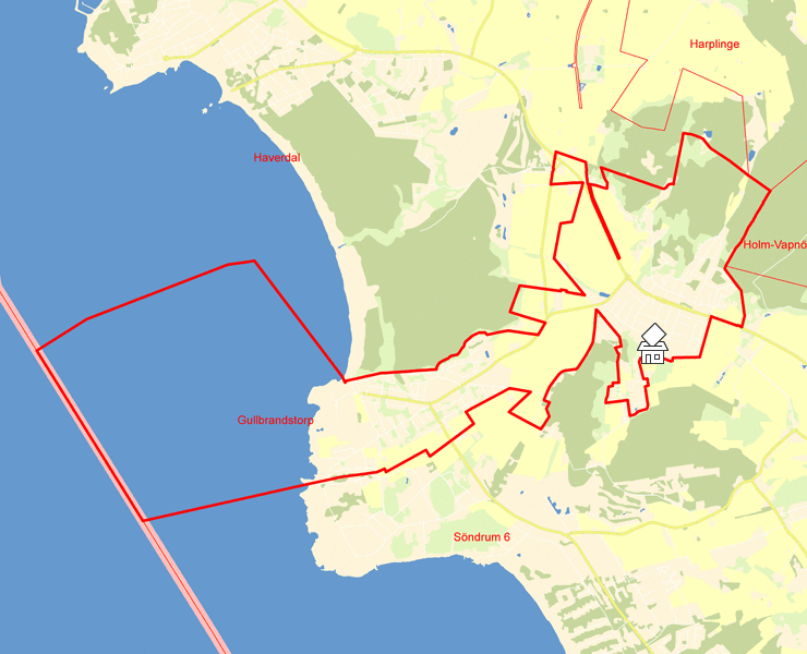 Karta över Gullbrandstorp