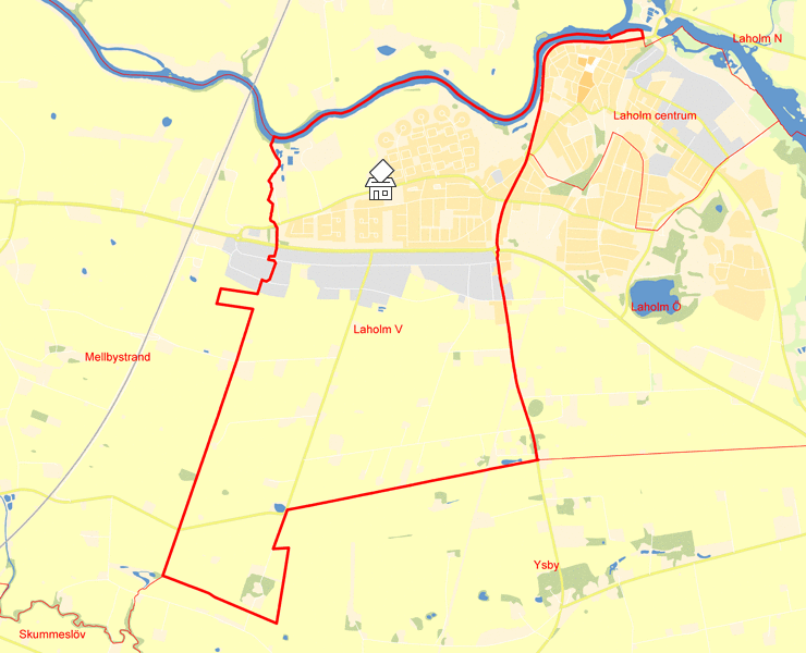 Karta över Laholm V