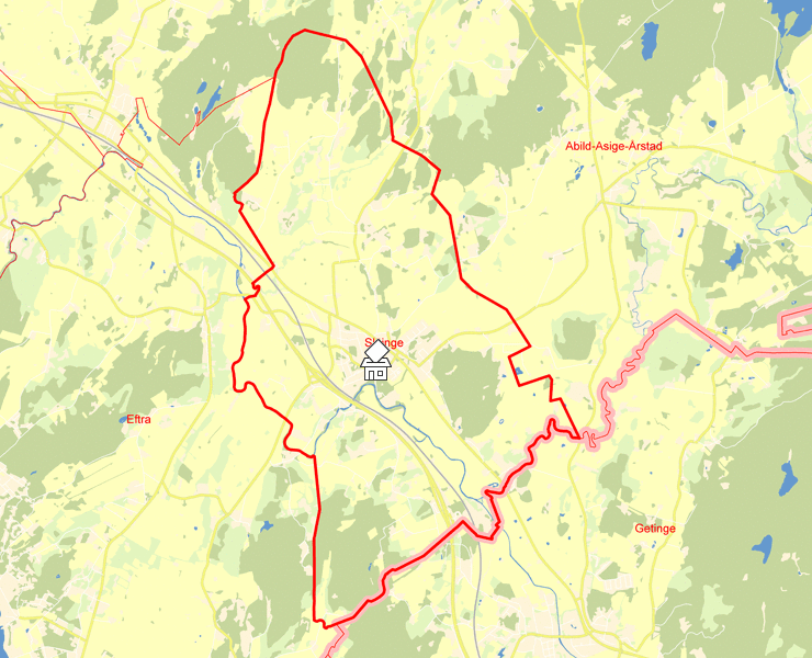 Karta över Slöinge