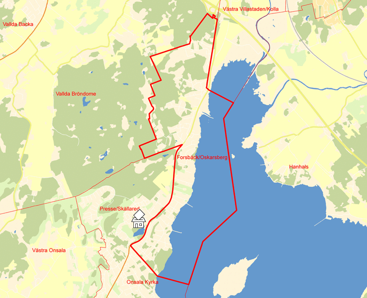Karta över Forsbäck/Oskarsberg