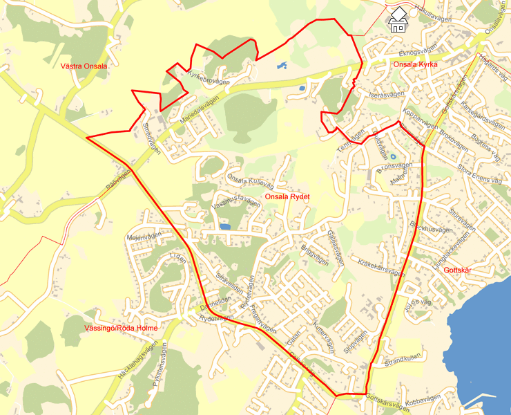 Karta över Onsala Rydet