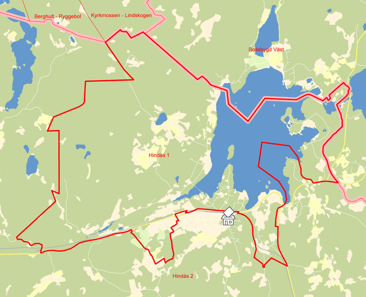 Karta över Hindås 1
