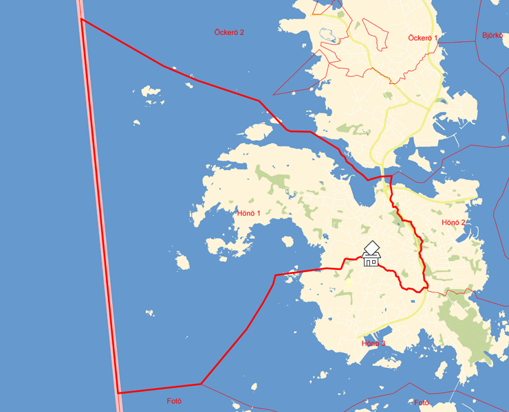 Karta över Hönö 1