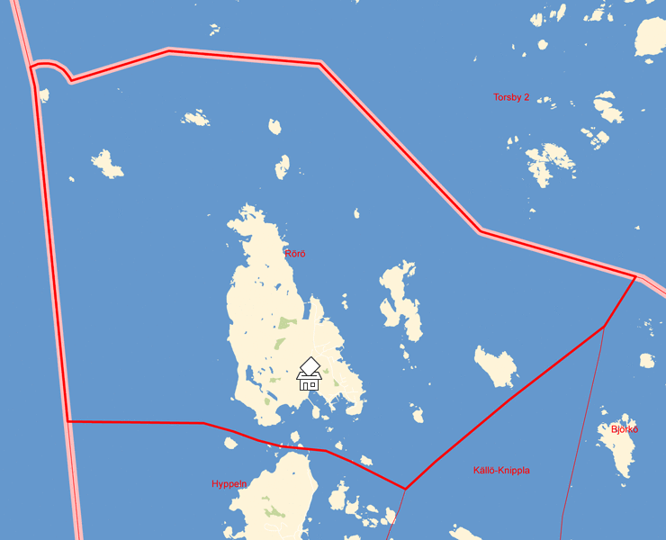 Karta över Rörö