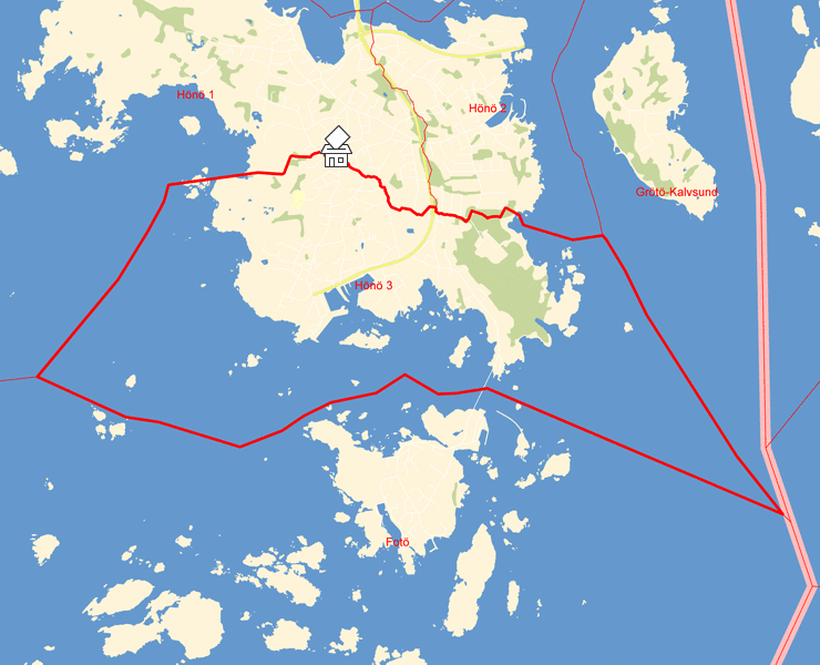 Karta över Hönö 3