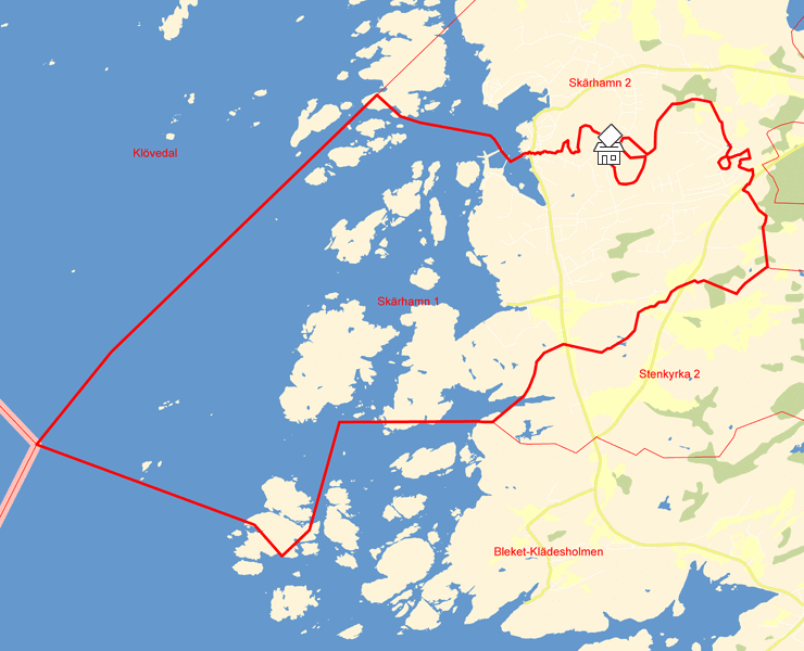 Karta över Skärhamn 1