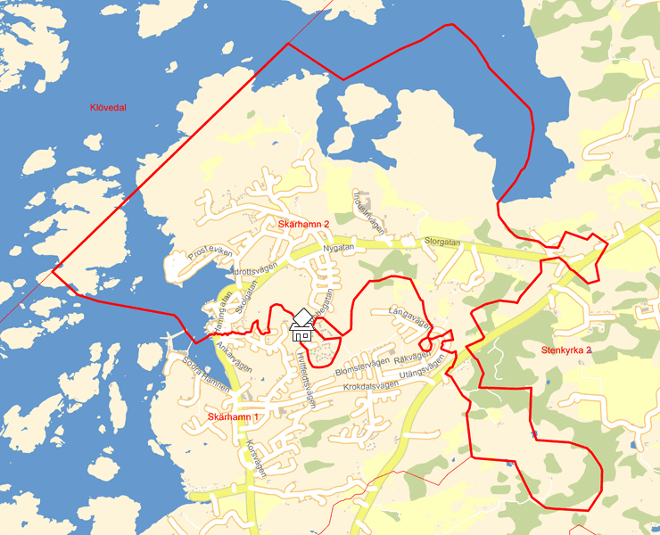 Karta över Skärhamn 2