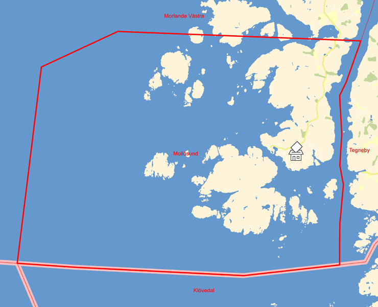 Karta över Mollösund