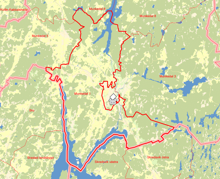 Karta över Munkedal 1