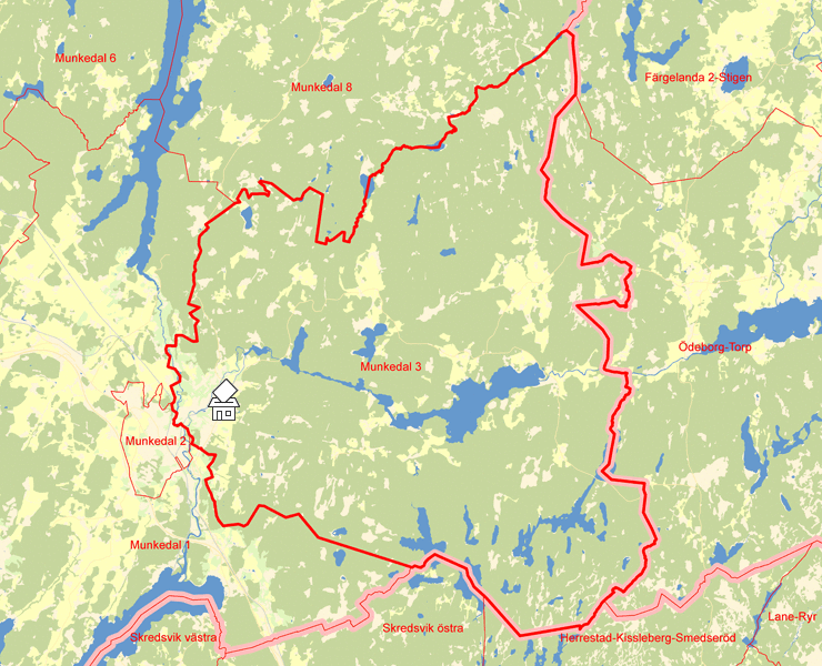 Karta över Munkedal 3