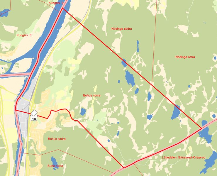 Karta över Bohus norra
