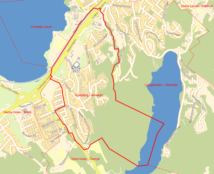 Karta över Rydsberg - Almekärr