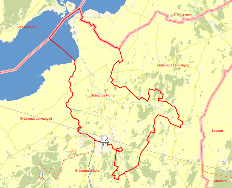 Karta över Grästorps Norra