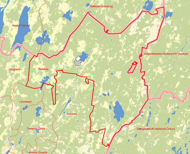 Karta över Dalstorp