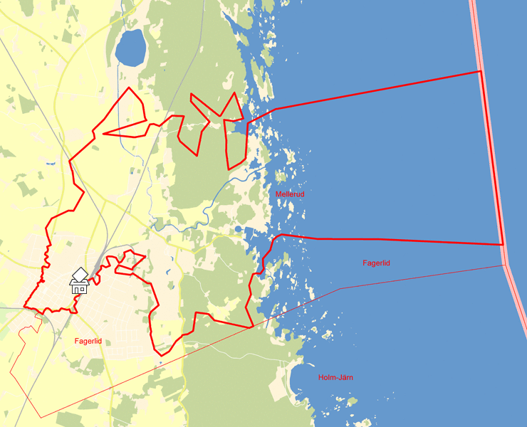 Karta över Mellerud