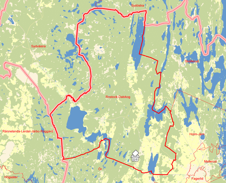 Karta över Rostock-Dalskog