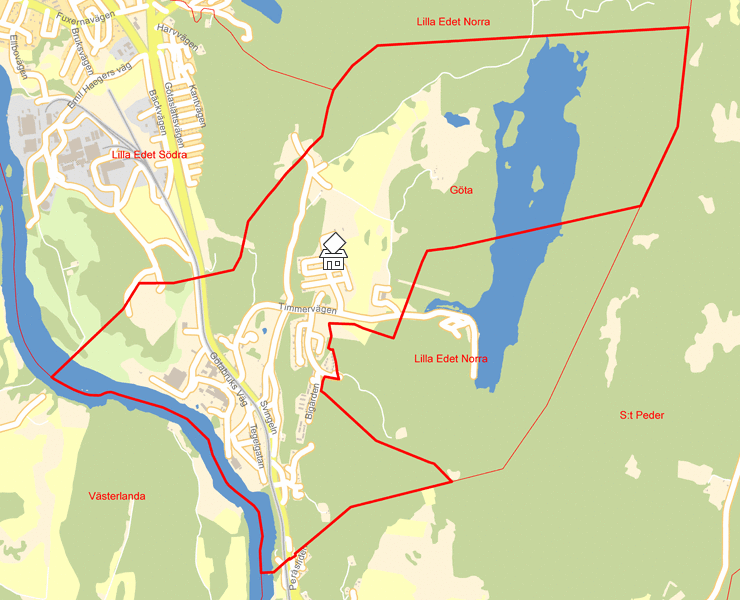 Karta över Göta