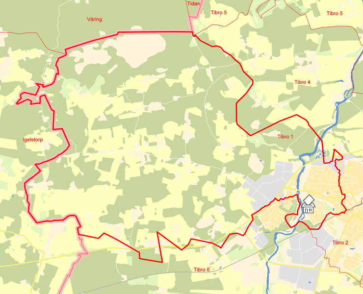 Karta över Tibro 1