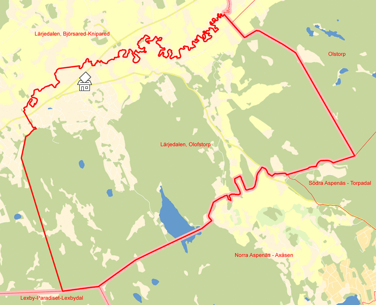 Karta över Lärjedalen, Olofstorp