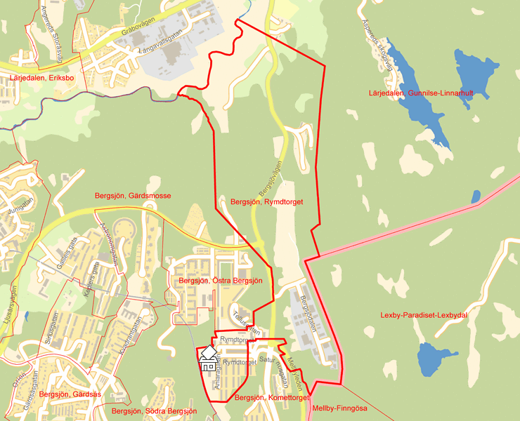 Karta över Bergsjön, Rymdtorget