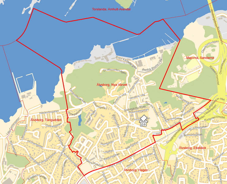 Karta över Älvsborg, Nya Varvet