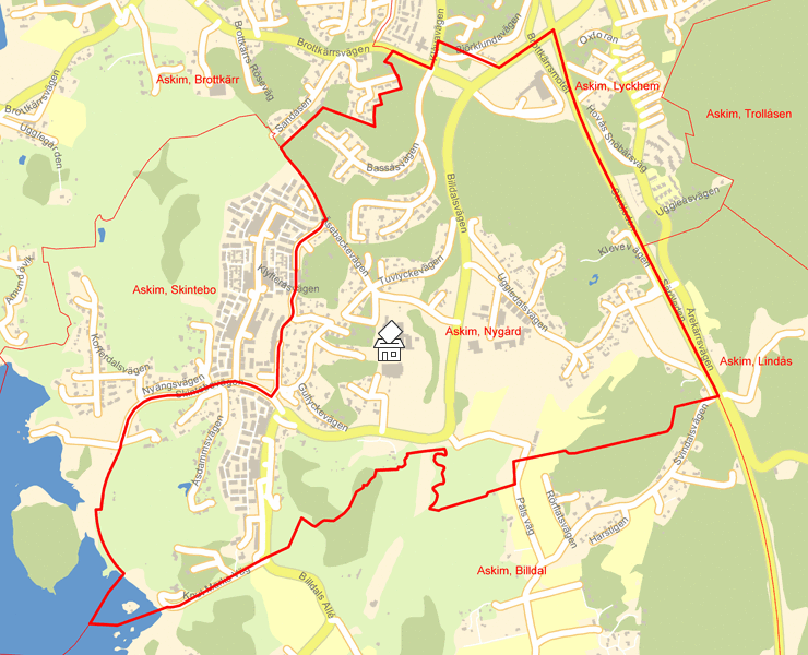 Karta över Askim, Nygård