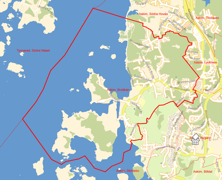 Karta över Askim, Brottkärr