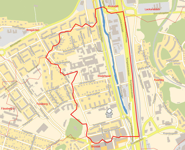 Karta över Stadshuset