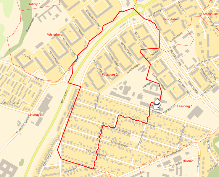 Karta över Fässberg 2