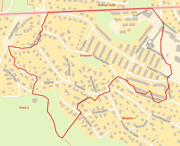 Karta över Sörgården 2
