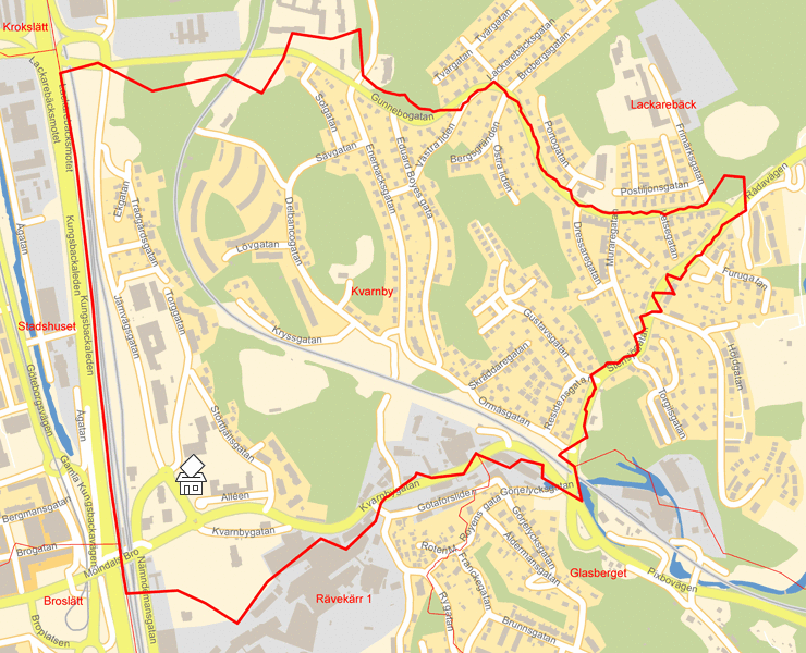 Karta över Kvarnby
