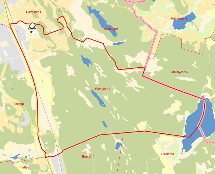 Karta över Rävekärr 2
