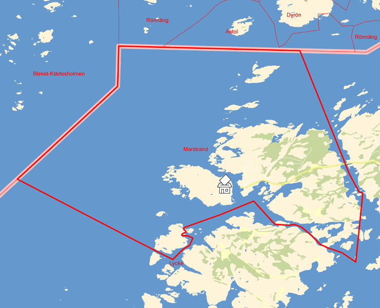 Karta över Marstrand