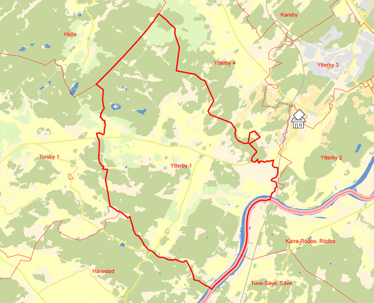 Karta över Ytterby 1