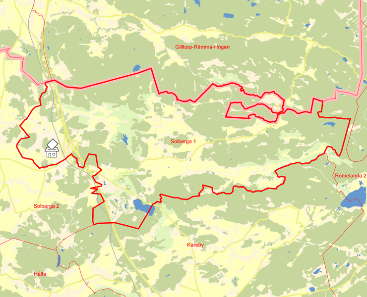 Karta över Solberga 1
