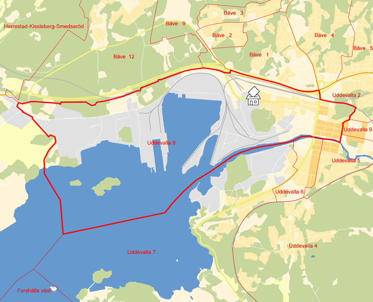 Karta över Uddevalla 8