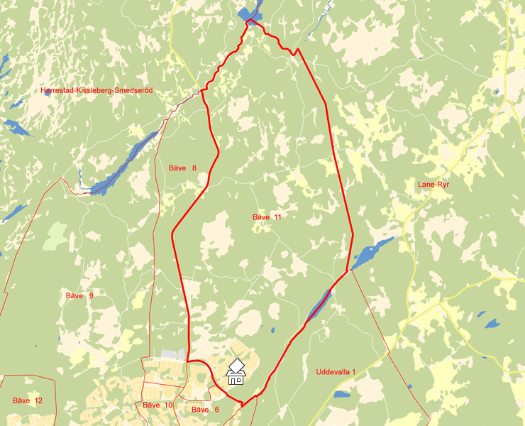 Karta över Bäve  11