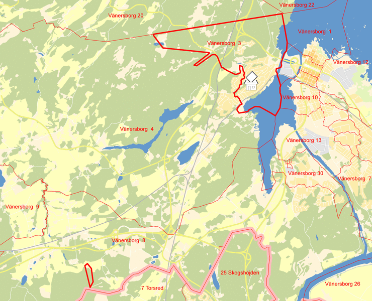 Karta över Vänersborg  3