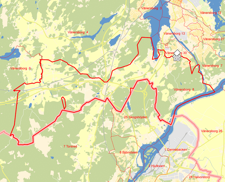 Karta över Vänersborg  8