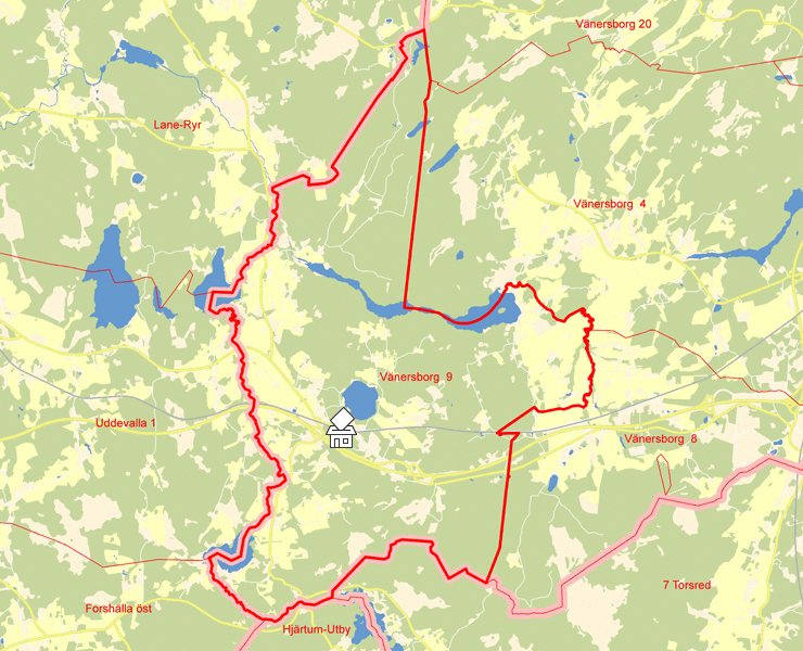 Karta över Vänersborg  9