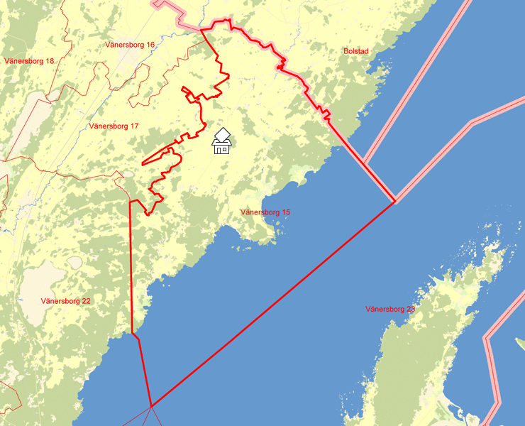 Karta över Vänersborg 15