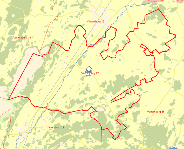 Karta över Vänersborg 17