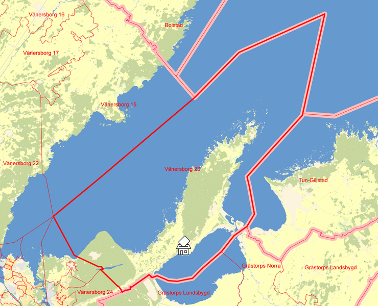 Karta över Vänersborg 23